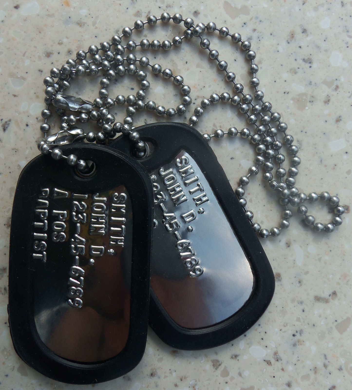 information on dog tags military