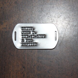 Slotted dog tag